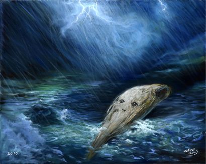 Driftwood\'s Odyssey: Taiwan\'s Challenge - a Paint Artowrk by Time Lin